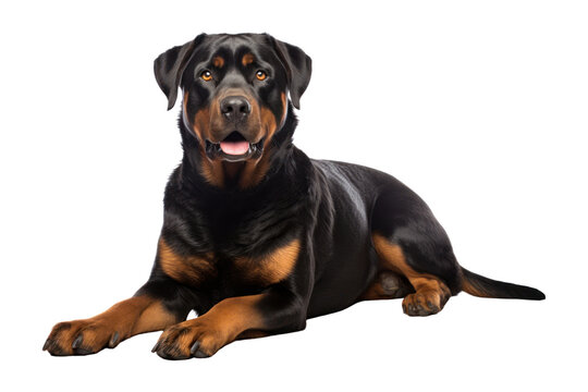 PNG Rottweiler sitting mammal animal.