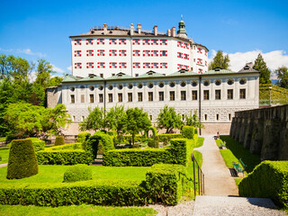 Schloss Ambras Castle, Innsbruck - obrazy, fototapety, plakaty