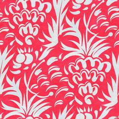 Seamless pattern with bright spring flowers.