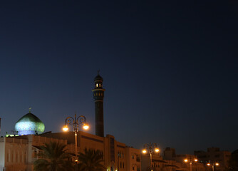 Fototapeta na wymiar Night view of Muscat in Oman