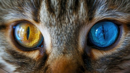 The van cat s eyes showcasing a stunning array of colors - obrazy, fototapety, plakaty