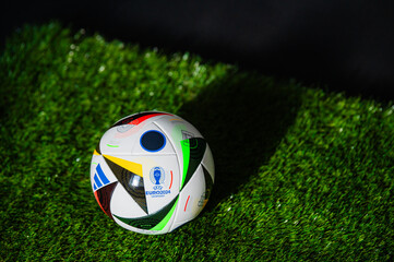 Fototapeta premium The Official Adidas Fussballliebe Ball for Euro 2024 European tournament in Germany