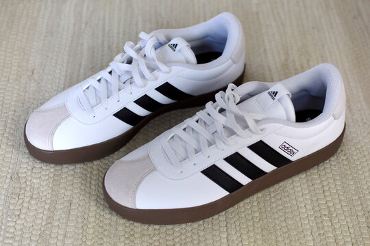 Sid, Serbia - Adidas VL COURT. Pair of white Adidas sneakers