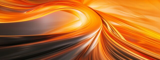 swirly background with orange light and orange rays