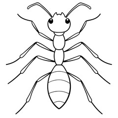 ant cartoon isolated