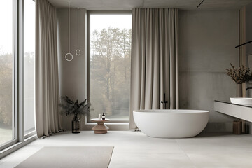 Fototapeta na wymiar Modern and elegant classic minimalist apartment interior. Interior design concept.