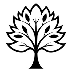 tree silhouette vector