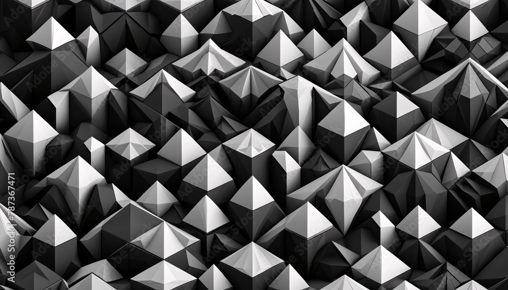 Aufkleber a 3d geometric pattern with an abstract design background. the pattern is consist of variously sized