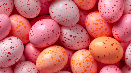 seamless pattern, pink eggs, background.