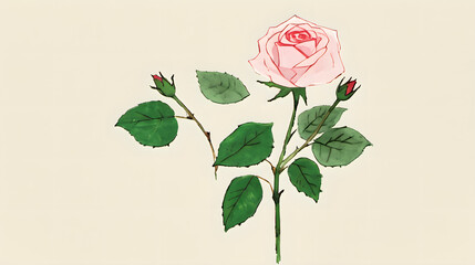 background with rose