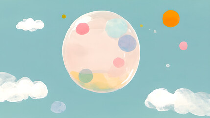 a colorful soap bubble
