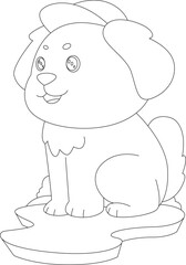 Dog Hat Animal Vector Graphic Art Illustration