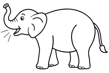  the-elephant-is-screaming vector illustration