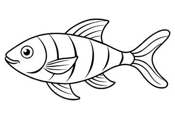 the-fish-are-playing  vector illustration