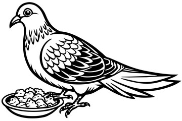     transform-your-brand-with-our-iconic-pigeon-  vector illustration