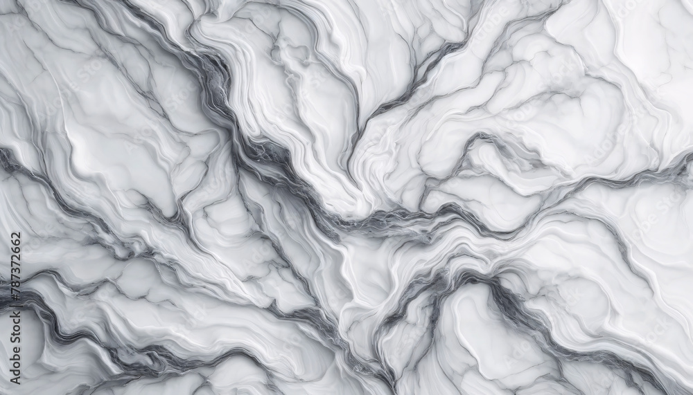 Poster a high-resolution of a white marble texture with intricate grey veining throughout, similar to the r