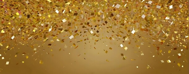 Golden sparkling glitter bokeh lights background