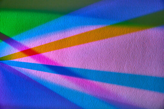 Vibrant Abstract Light Patterns on Textured Surface