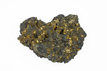 Pyrite Crystal. Natural pyrite mineral
