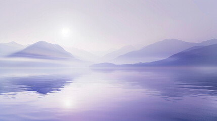 Serenity fills the air as gentle waves of pale blue and lavender gracefully dance across the tranquil backdrop.