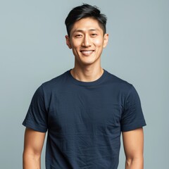 Obraz premium Studio portrait of an Asian man.
