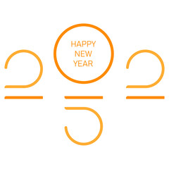 Happy New Year 2025 logo text design. 2025 number design template. Happy New Year 2025 symbol