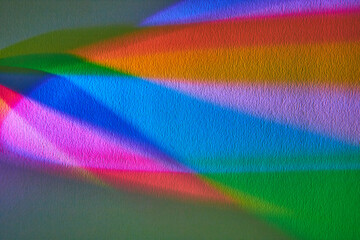Vibrant Prism Light Play on Textured Surface - Abstract Rainbow