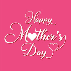 Mother's day typography t-shirt design. Happy mothers day card, square banner.  Vector greeting card design for social media, poster, flyer, online stores, greeting card. Text of happy mother's day.
