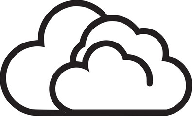 Basic cloud icon