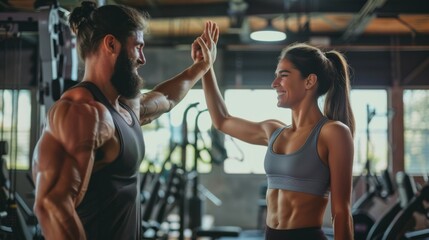 High Five at the Gym