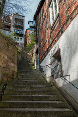 Astmahtreppe 159 Stufen in die Oberstadt Marburgs