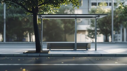 Bus stop mockup : Generative AI