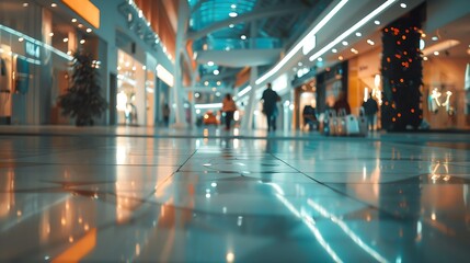 interior of modern shopping mall : Generative AI