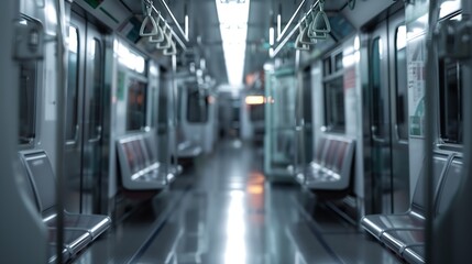 Subway Scenery and Advertising Mockup : Generative AI