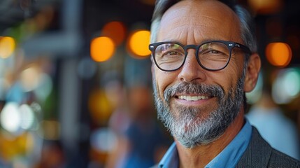 Obraz premium Person Wearing Glasses Close-Up