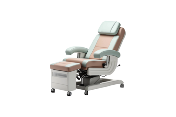 Podiatry Chair on transparent background.