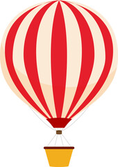 Naklejka premium hot air balloon isolated on white illustration design for decorate