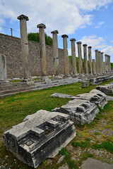 Pergamon Ancient City in Bergama, Izmir, Turkey.