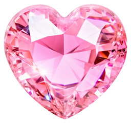 Fototapeta premium PNG Pink heart gemstone jewelry diamond. 
