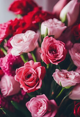 bouquet of pink roses