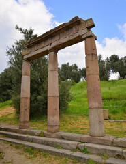 Fototapeta na wymiar Pergamon Ancient City in Bergama, Izmir, Turkey.