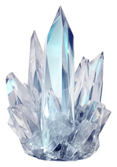 PNG Crystal mineral quartz white background.