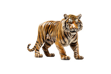 Polyresin Animal Statue on transparent background.