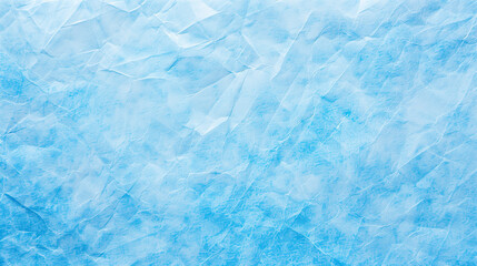 Obraz premium Textured blue crumpled paper background. Minimal simple backdrop for design. Empty copy space, flat lay texture