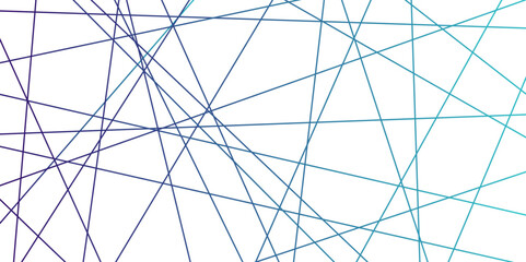 Obraz premium Abstract blue geometric random chaotic lines background. Luxury premium lines background. 