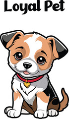 puppy, dog illustration, dog vector, cartoon dog, Pet Animal