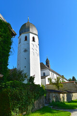 Chiemsee, Fraueninsel,  Glockenturm der Klosterkirche