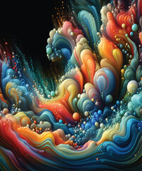 Fluid Organic Bubbles