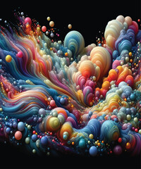 Fluid Organic Bubbles