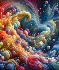 Fluid Organic Bubbles